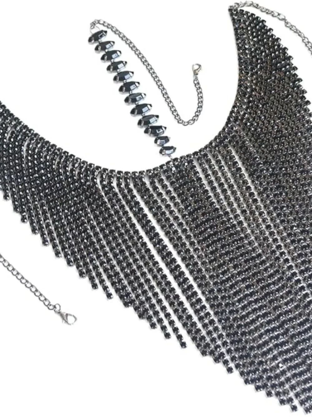 Rhinestone Fringe Mask